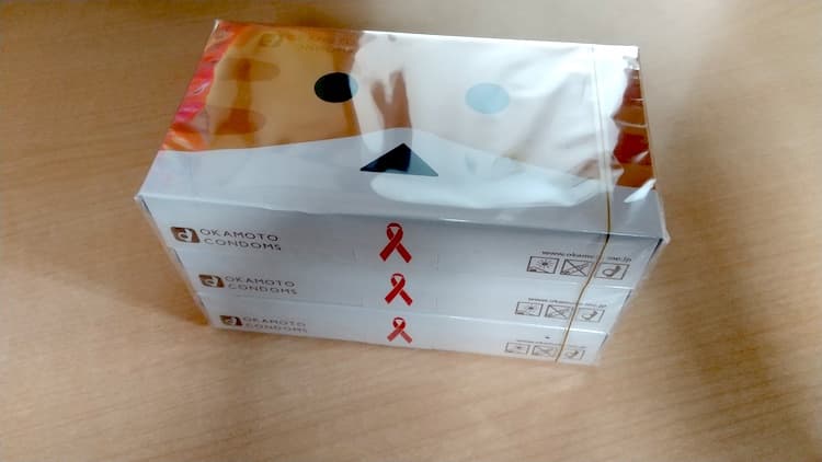 コンドーム ニャンボーVer.の3パックパッケージ