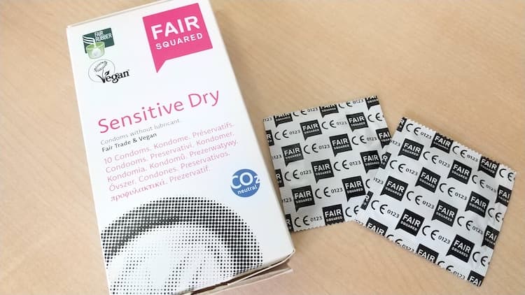 FAIR SQUARED Sensitive Dryのパッケージと個包装