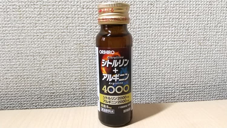 ORIHIRO シトルリン＋アルギニンMega Power 4000の瓶