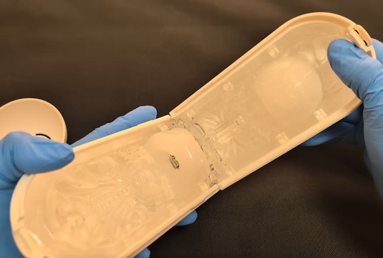 TENGA FLIP FLEXYの本体を開いたところ