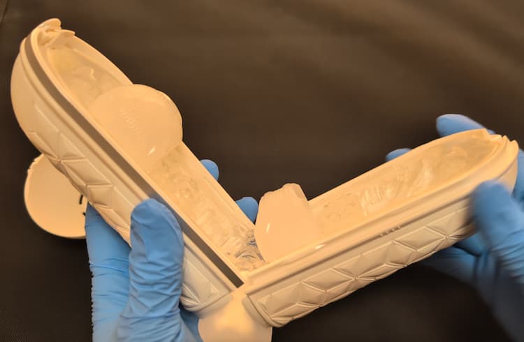 TENGA FLIP FLEXYの内部を横から見たところ