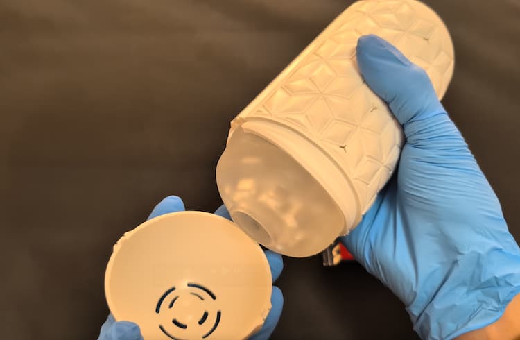 TENGA FLIP FLEXYの本体キャップを外したところ