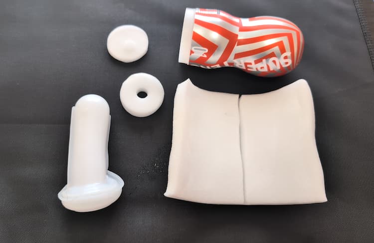 スーパーテンガ01 STORM CRASHのカップの中をバラしたところ