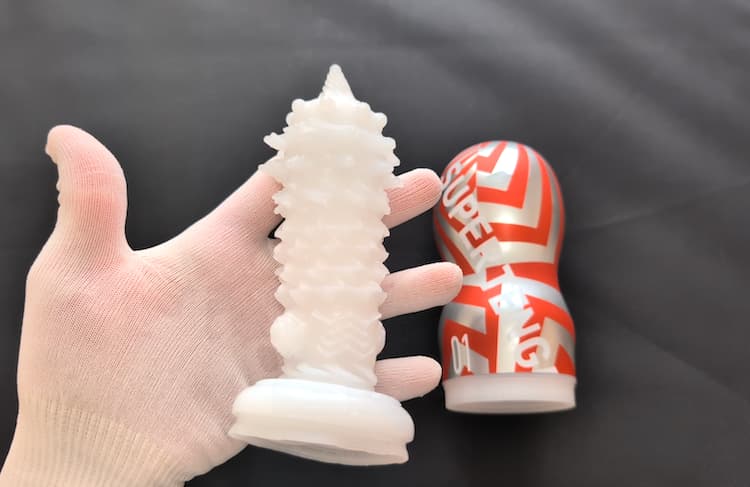 スーパーテンガ01 STORM CRASHのホールを裏返しにしたところ