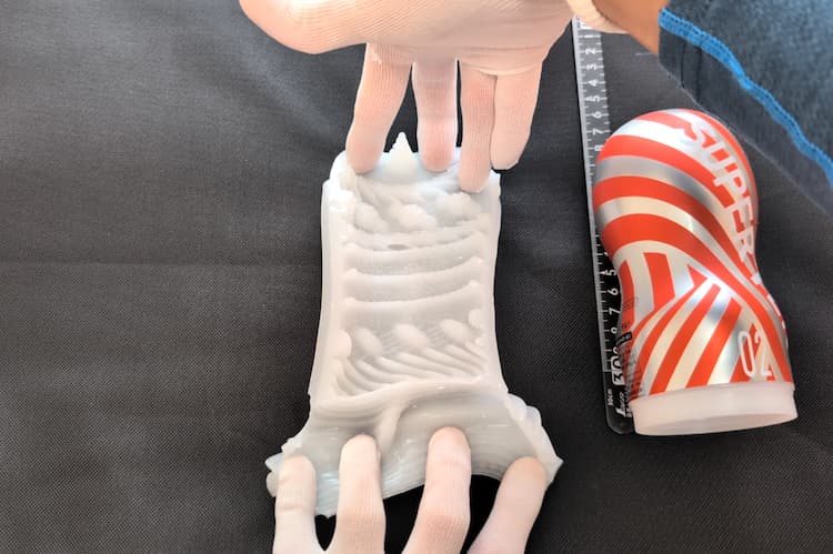 スーパーテンガ02 TORNADO BLASTのホール内部を広げたところ