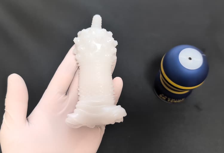 プレミアムSDテンガのゲルを裏返したところ