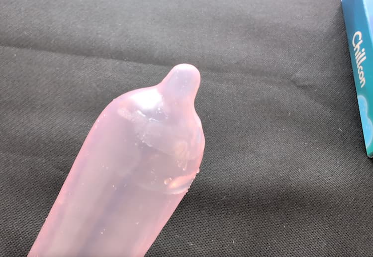 Chillconの先端に付着するチルゼリー