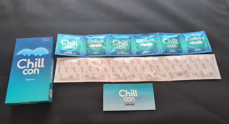 Chillconのパッケージと中に入っていたものすべて