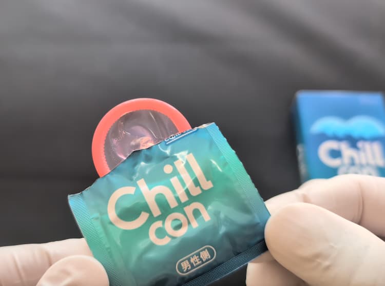 Chillconの個包装を開封したところ
