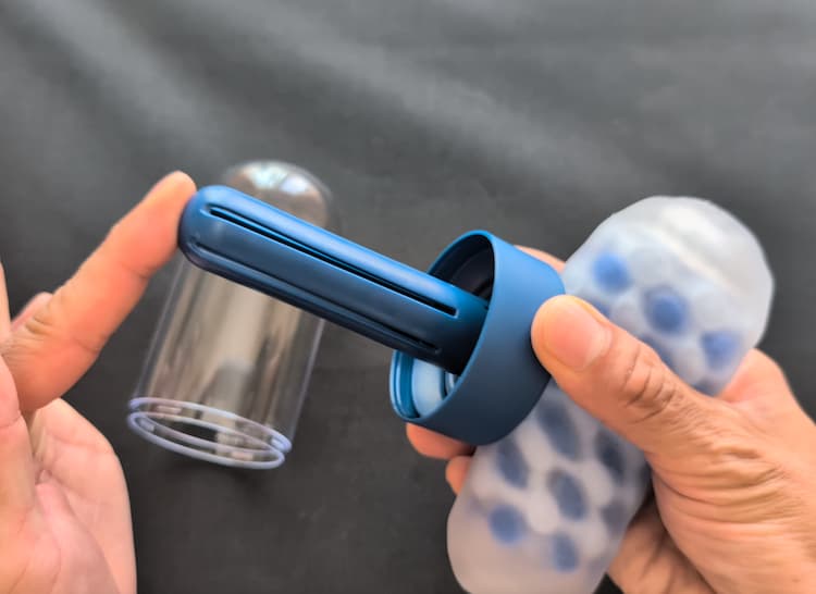TENGA ARTE MARINE TWEEDの乾燥スタンドを元の状態に戻したところ