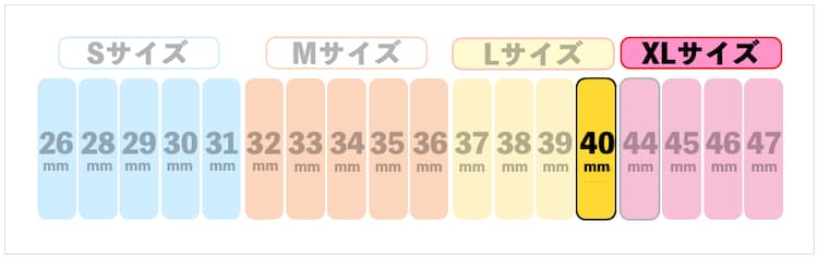 XLサイズ直径40mm